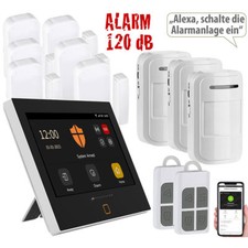 VisorTech 12-teiliges WLAN/4G-Alarmanlage-Set mit 9 Sensoren, 2 Fernbedienungen