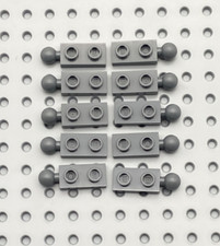 LEGO® 10x Platte 1x2 mit Gelenk Kugelkopf neu dunkelgrau 22890