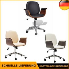 Holz Bürostuhl Kunstleder