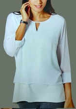 Bluse in Lagen-Look Gr. 40