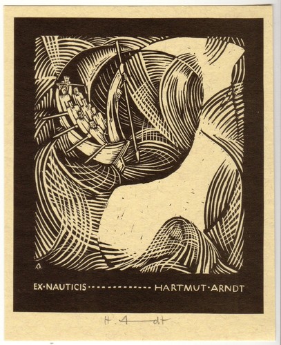 Helmut arndt eigen exlibris - helmut, arndt: