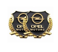 2 Stück Für OPEL Logo Gold