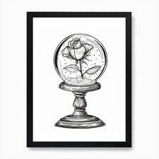 Rose in a Globe
