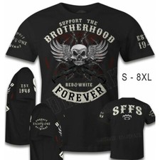 49 Hells Angels T-shirt Brotherhood Support 81 your local Red and White 5548