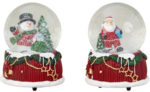 Stück schneekugeln mit - 2,