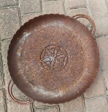 Feuerschale - Dekor Blume des Lebens - mit Rostpatina