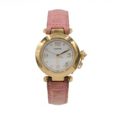 Cartier Pasha C Automatic in 18 Kt 750 Gelbgold mit Diamanten - Box Ref. 1035