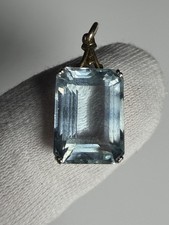 Aquamarin anhänger gold - anhänger, 585