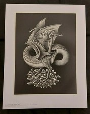 M.C. Escher "Drache" ca. 34cm