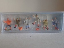 Preiser Bergsteiger Sport Freizeit Wandern Klettern Berg 14082 H0 1:87 OVP 6Fig