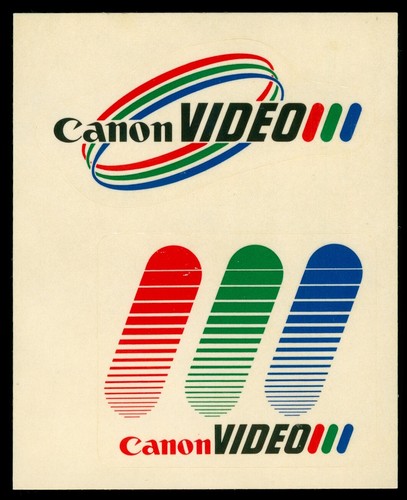 Werbe aufkleber canon - -, video