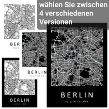 Stadtkarte Berlin Wandbild