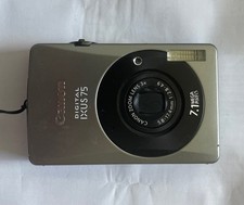 Canon IXUS 75 7,1MP Digitalkamera - Silber / Schwarz - MIT MANKO - LESEN