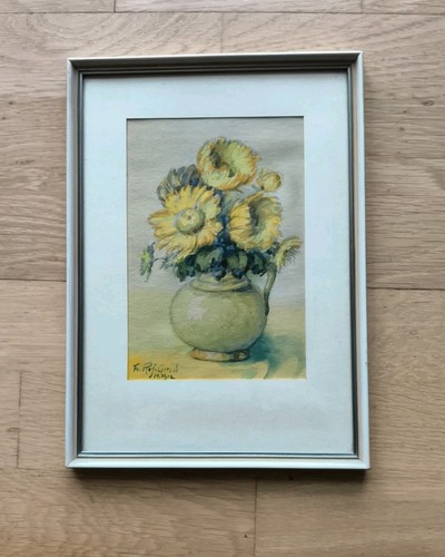 Echtes antik aquarell gemälde - echtes,
