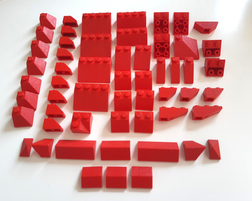 Lego 56x dachsteine rot - 56x,