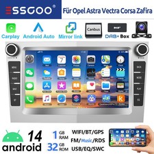 DAB+ Android 14 Autoradio GPS Navi Für Opel Astra H G Corsa C D Zafira B Carplay
