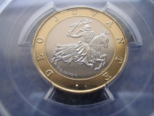 Monaco 10 Francs 1989 Bi-Metall Probe Grimaldi Fürst Rainier III PCGS SP68 Essai