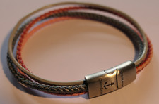 Deichbrise Armband Multistrang, 6 cm Tragemaß ,4 Lederbände mit Magnet NEU