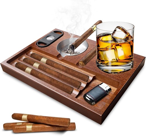 Zigarren aschenbecher holz - zigarren, mit