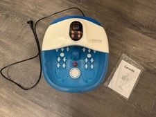 Carevas Fußbad, Elektrisch Fußbadewanne Fußmassagegerät