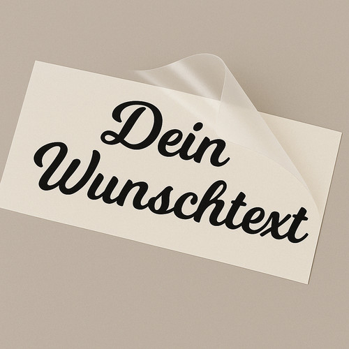 Aufkleber wunschtext - aufkleber,