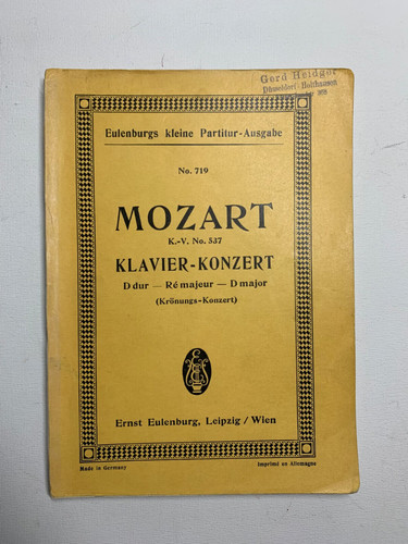 Noten mozart kv 537 - ,