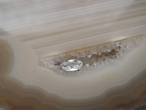 Echter aquamarin oval - echter,
