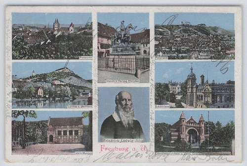 Ansichtskarte freyburg d - ansichtskarte, a.d