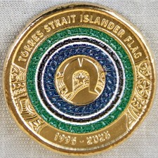 **NEW**AUSTRALIA/ AUSTRALIEN_2 Dollars 2025_Torres Strait Islander Flag_lose_unc