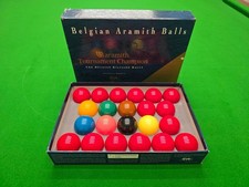 Billard Kugelsatz Snooker Belgian ARAMITH Tournament Champion Snookerkugeln