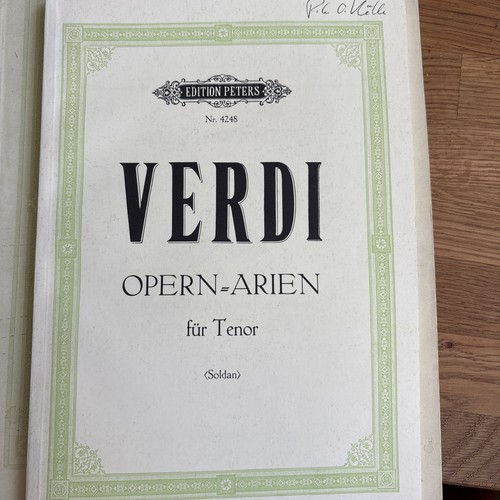 Noten verdi opern - verdi:, "opern-arien"