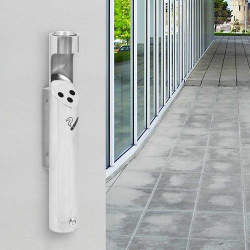 Wand aschenbecher edelstahl - wand,