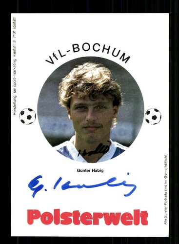 Günter habig autogrammkarte - günter,