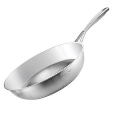 SILBERTHAL Edelstahl Pfanne Unbeschichtet - Induktion - Profi Bratpfanne 28cm - 
