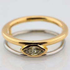 Ring 750/18K Gelbgold 950