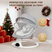 Elektrische Wippe Babywippe Schaukel Wiege APP mit Musik & Fernbedienung 3-Timer