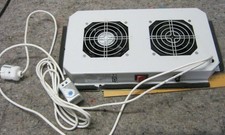 Schalt-Schrank 2-fach Lüftereinheit 2 Lüfter mit Thermostat