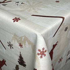 Wachstuch Tischdecke Weihnachten Gemse Eisblume Berge C142151 eckig rund oval