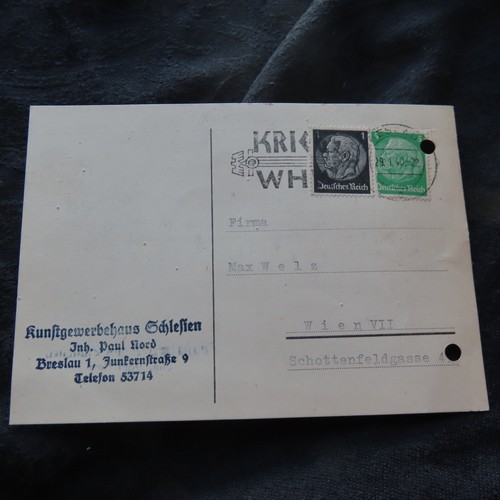 Postkarte max welz wien - wien,