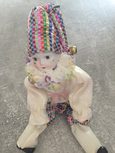 Porzellan clownpuppe weiß - clownpuppe,