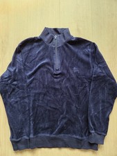 Original Stüssy Half-Zip Velours Pullover - Top Zustand! - Gr. S
