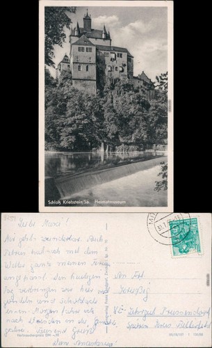 Ansichtskarte kriebstein - ansichtskarte,