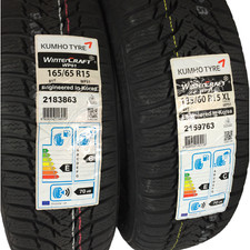 Winterreifen Renault Twingo III Kumho WP 52+ 165 65 + 185 60 R15 Fabrikneu