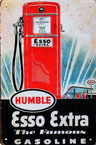 Blechschild esso extra 20x30cm - esso,