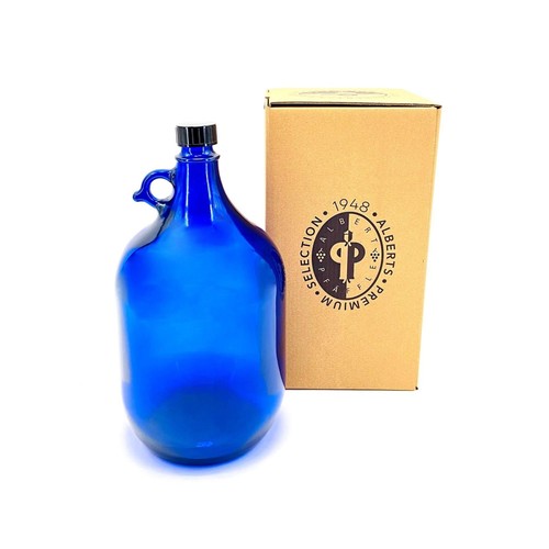 Glasballon blau liter - 5, inkl