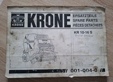 Krone Rundballenpresse KR10-16 S Ersatzteilkatalog