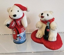 2x Vintage Eisbär Plüsch