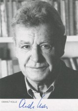 OSWALT KOLLE † - Autogramm orig. - Autor, Filmproduzent, Aufklärer, "Sex-Papst"