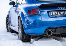 FOX Duplex Sportauspuff Komplettanlage ab Kat Audi TT 8N quattro 1.8l je 1x114mm