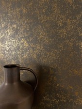 Tapete Vliestapete Braun Beton-Optik Putz Metallic Betonwand Betontapete